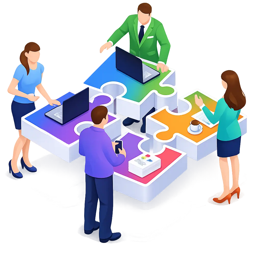 WebXNest collaboration illustration